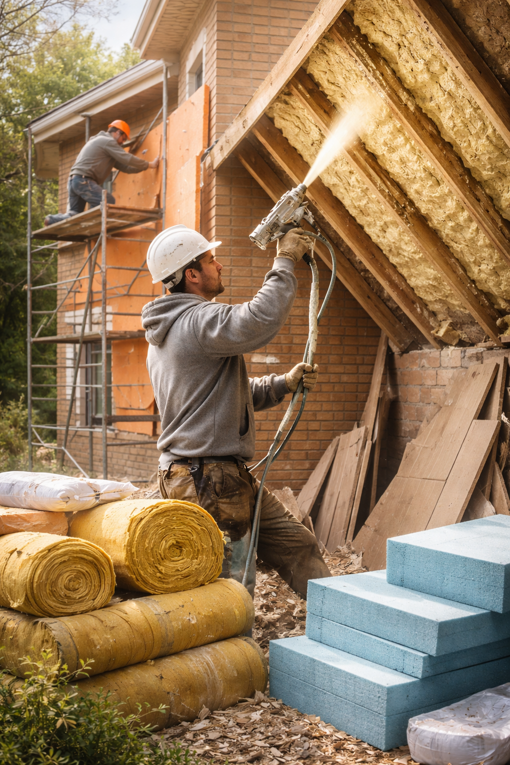 Утепление домов в Валуйках под ключ от 4471 руб/м2 | Профессионально — ТепломастерВли
