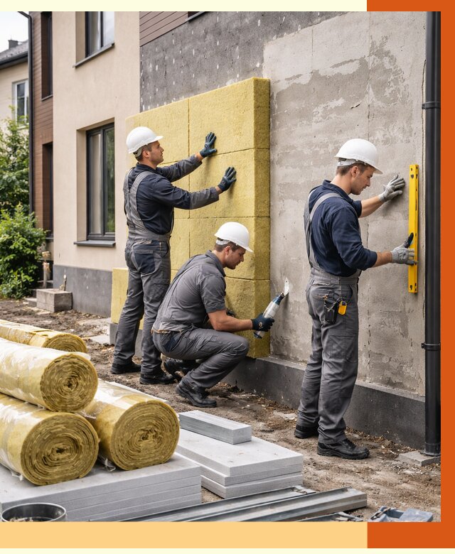 Утепление таунхауса в Валуйках от 7664 руб/м2 — комплекс под ключ | ТепломастерВли