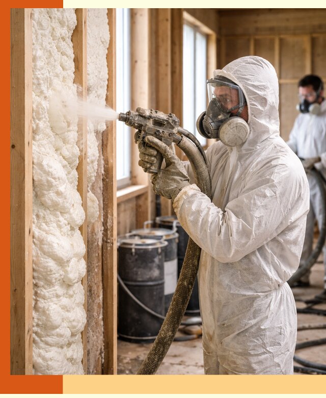 Утепление каркасного дома пенополиуретаном в Валуйках
