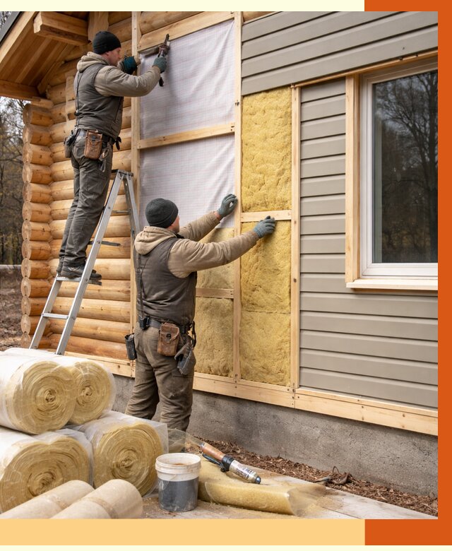 Утепление деревянного дома в Валуйках от 6600 руб./м2 — заказать работы | ТепломастерВли