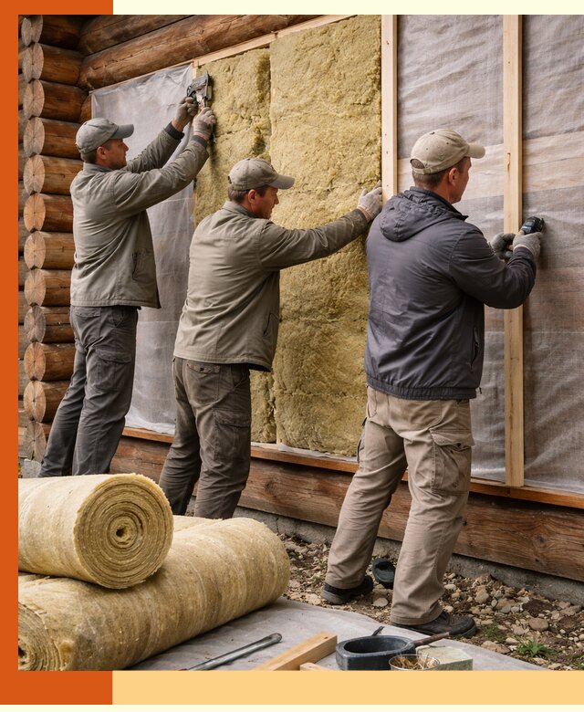 Утепление деревянного дома в Валуйках эффективными технологиями