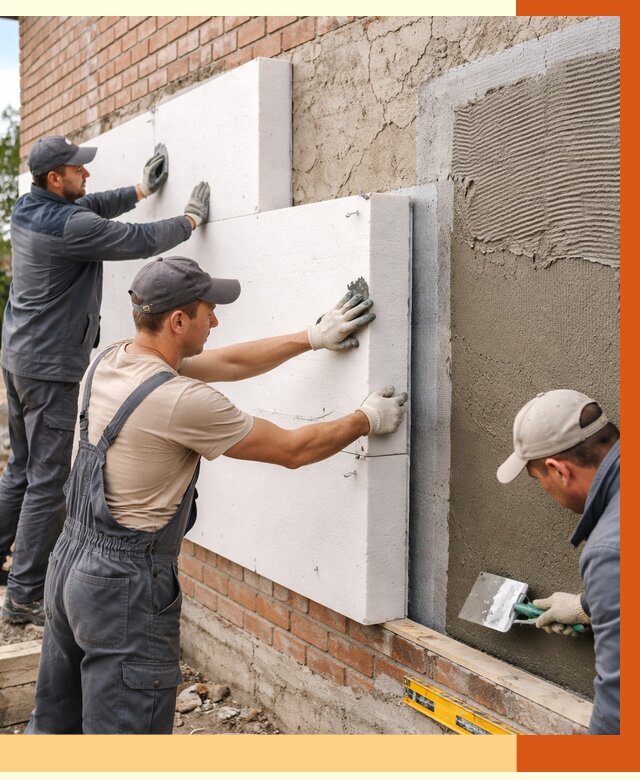 Утепление кирпичного дома в Валуйках от 4471 руб. под ключ | ТепломастерВли