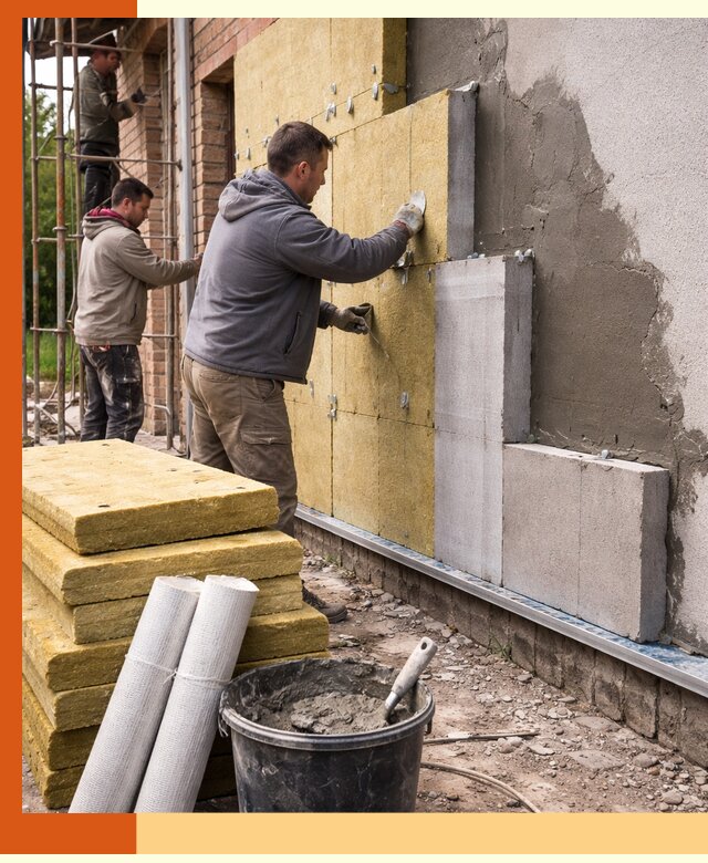 Утепление кирпичного дома под ключ в Валуйках