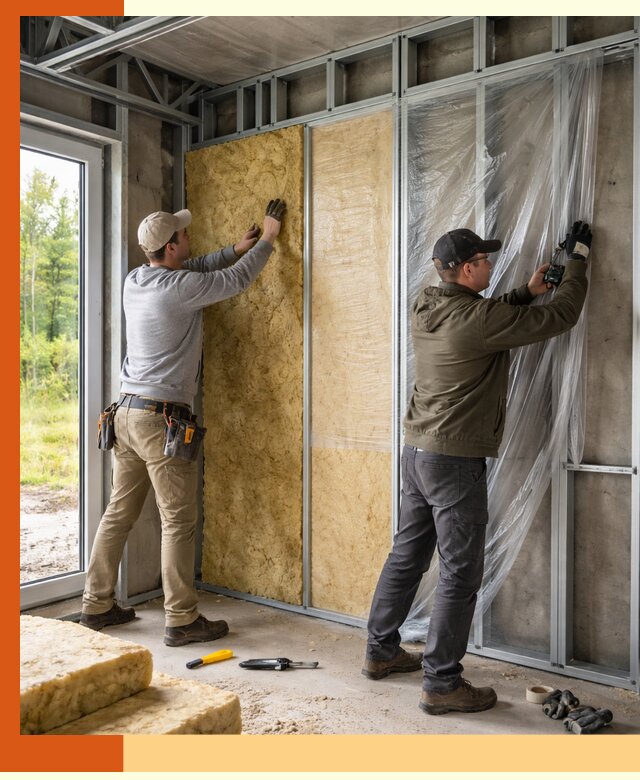 Утепление дома из ЛСТК в Валуйках с гарантией качества и эффективности