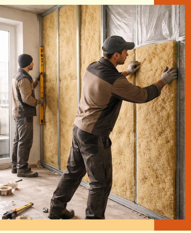 Утепление квартиры изнутри в Валуйках от 4631 руб. за м2 | Проф. работы ТепломастерВли