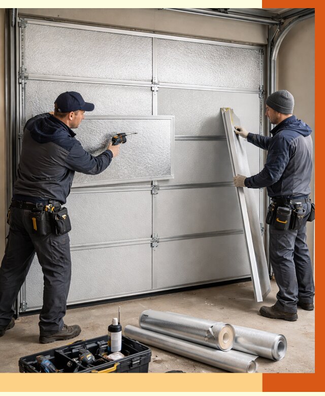 Утепление гаражных ворот в Валуйках от 8356 руб/м2 — надежно и быстро | ТепломастерВли