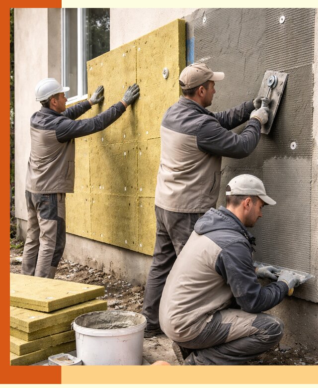 Утепление фасада под штукатурку в Валуйках — энергоэффективная технология