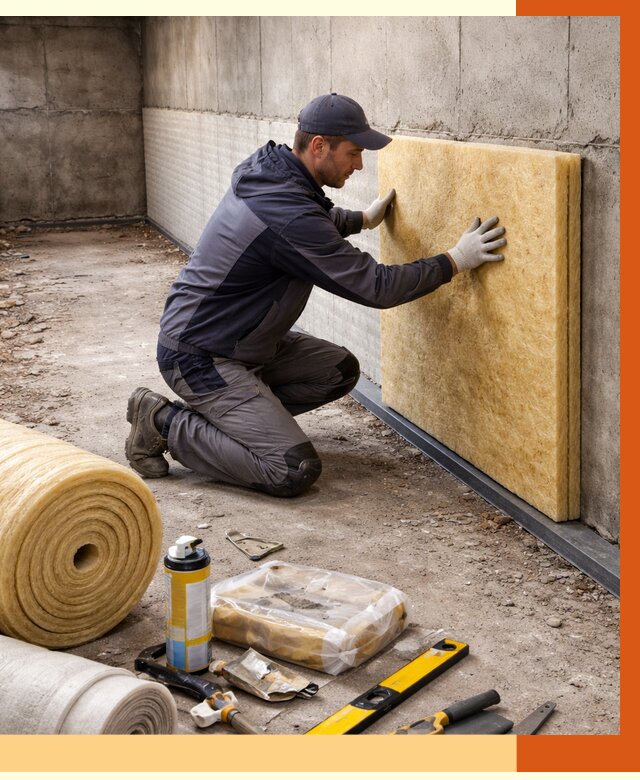 Утепление фундамента изнутри в Валуйках от 4471 руб./м2 — работы под ключ | ТепломастерВли