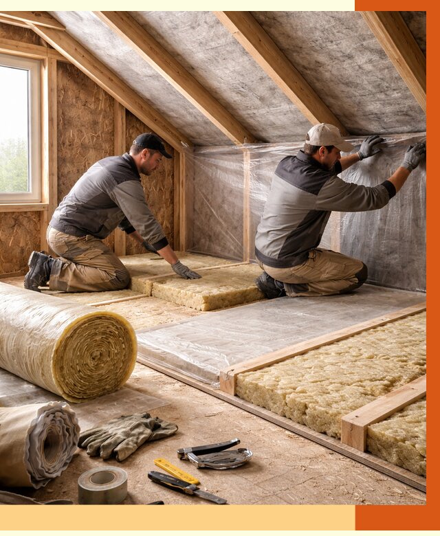 Утепление чердака в Валуйках от 7984 руб/м² — теплоизоляция и комплексное утепление под ключ | ТепломастерВли
