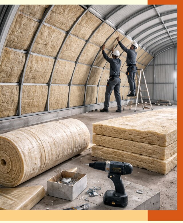 Утепление арочного ангара в Валуйках от 3406 руб./м2 под ключ | ТепломастерВли