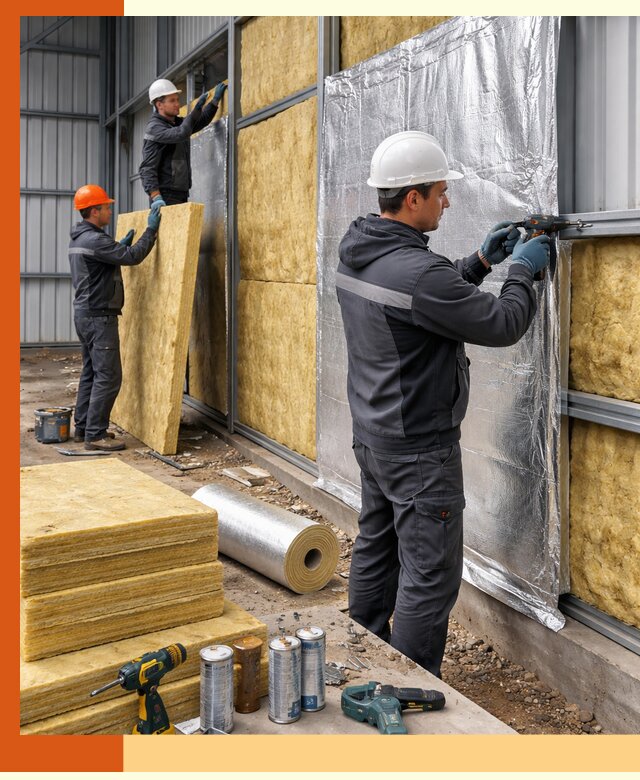 Утепление металлического ангара профессионально в Валуйках