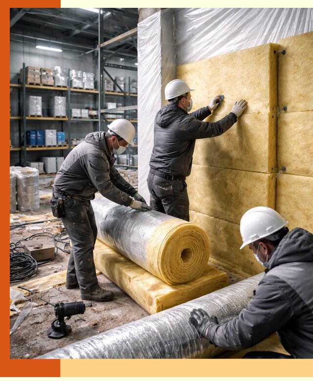 Утепление склада химсырья в Валуйках: безопасная и эффективная изоляция