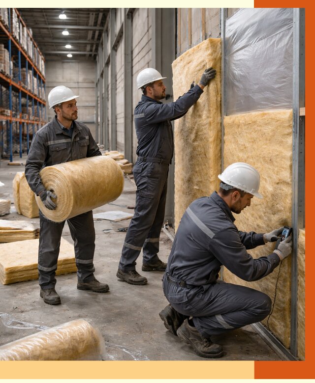 Утепление логистического центра в Валуйках от 4790 руб/м² под ключ | ТепломастерВли