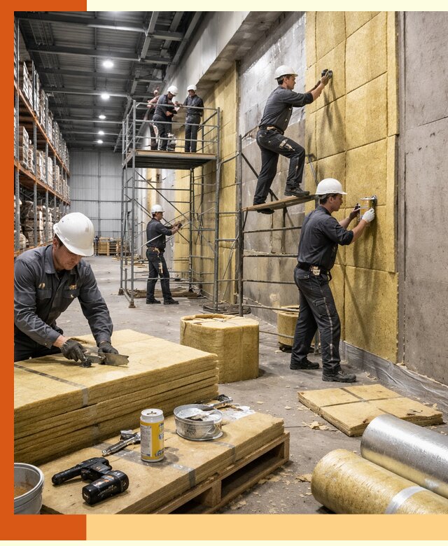 Утепление логистического центра в Валуйках качественно и экономично