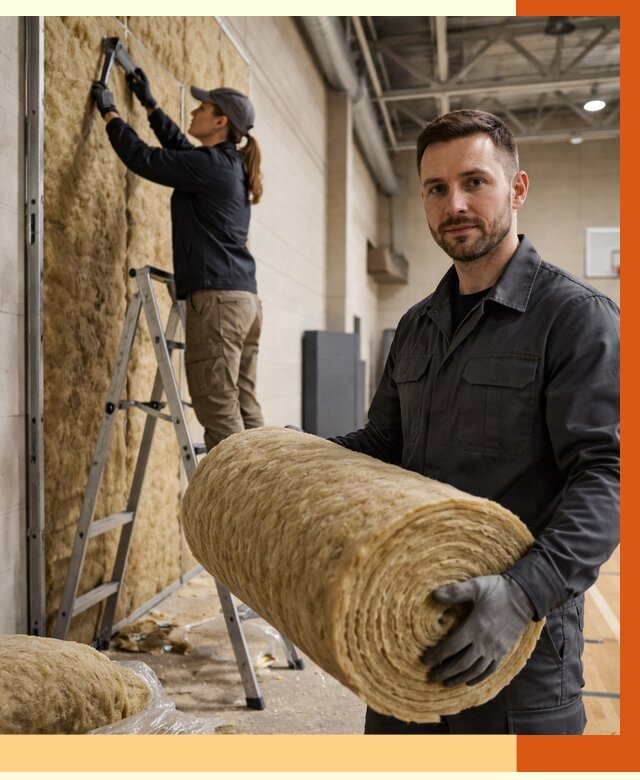 Утепление спортзала в Валуйках от 7984 руб/м2 — комплексное утепление под ключ | ТепломастерВли