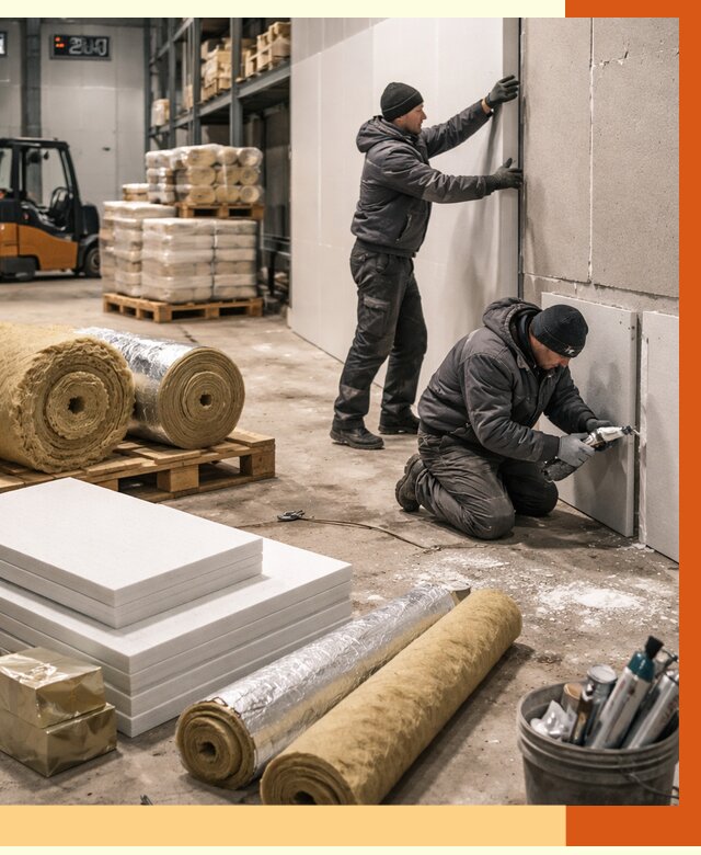 Утепление холодного склада в Валуйках от 9048 руб/м2 — комплексное под ключ | ТепломастерВли