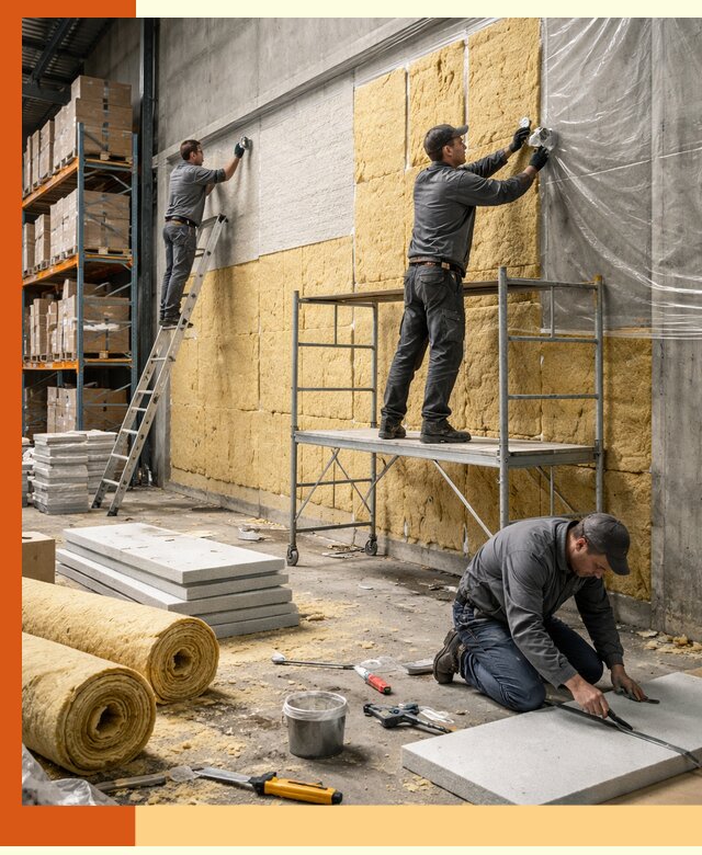 Утепление холодного склада под ключ в Валуйках