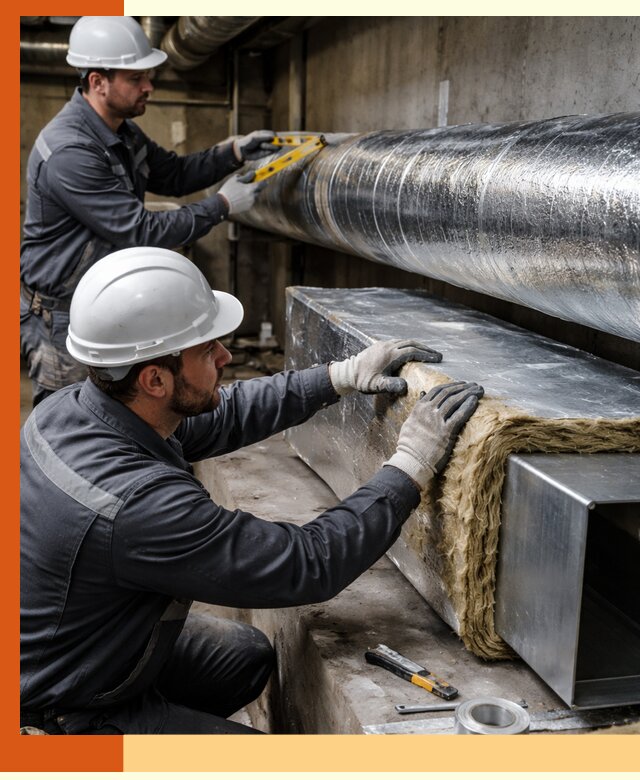 Профессиональное утепление воздуховодов и теплоизоляция в Валуйках