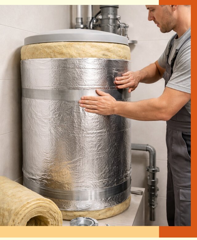 Утепление бойлера в Валуйках от 4790 руб. под ключ | Утепление ППУ | ТепломастерВли