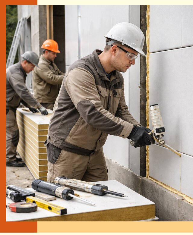 Утепление сэндвич-панелей пенополиуретаном в Валуйках
