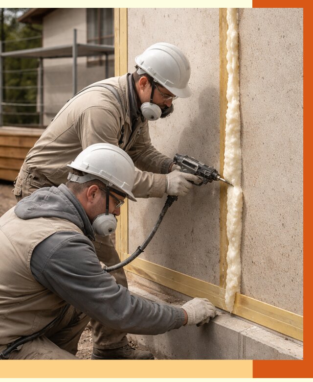 Утепление сип панелей ППУ в Валуйках от 5110 руб. под ключ | ТепломастерВли