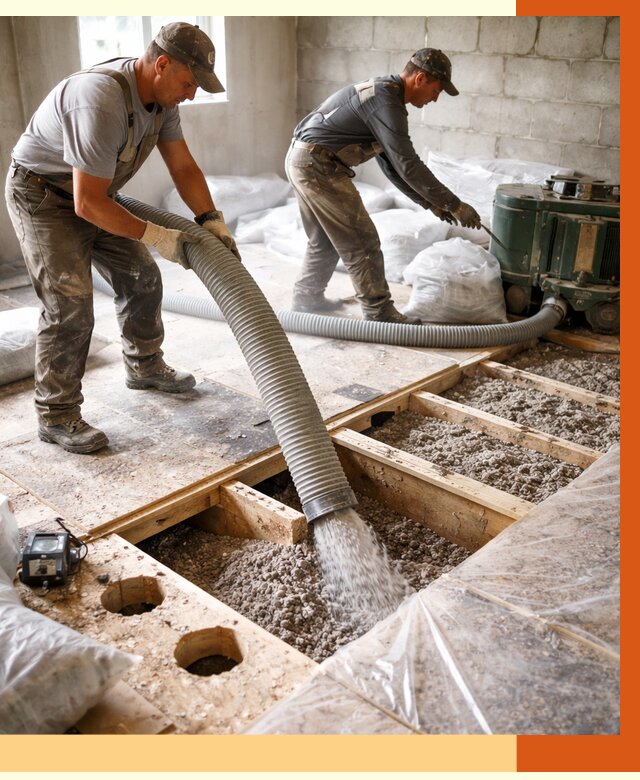 Заполнение пустот перекрытий в Валуйках от 4790 руб. под ключ | ТепломастерВли