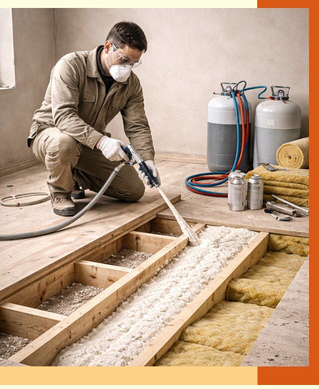 Заполнение полостей межэтажного перекрытия в Валуйках от 4471 руб. | ТепломастерВли