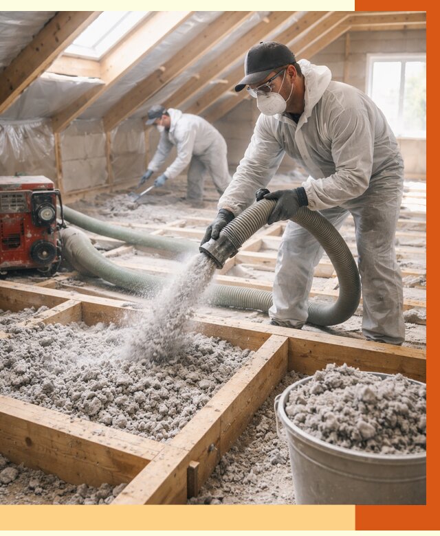 Утепление эковатой в Валуйках от 3140 руб./м2 — монтаж и задувка | ТепломастерВли