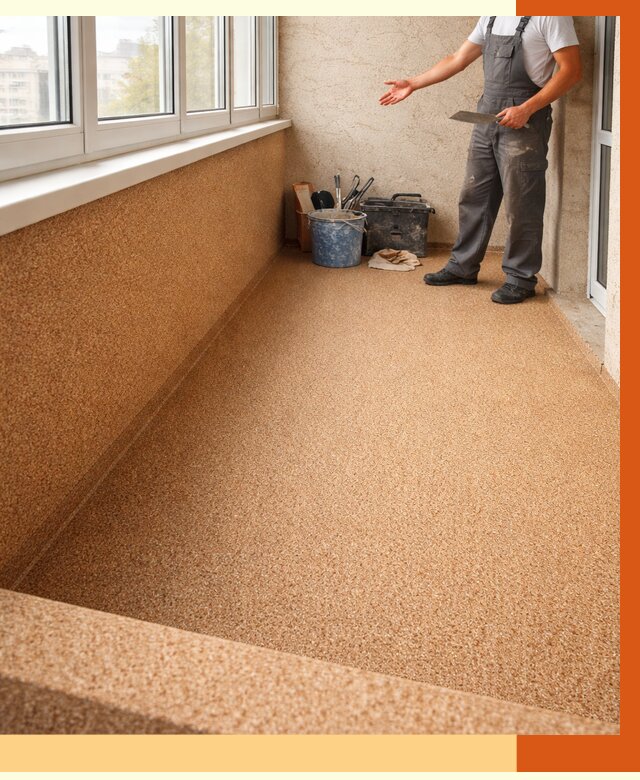 Утепление балкона жидкой пробкой в Валуйках от 3885 руб/м² под ключ | ТепломастерВли