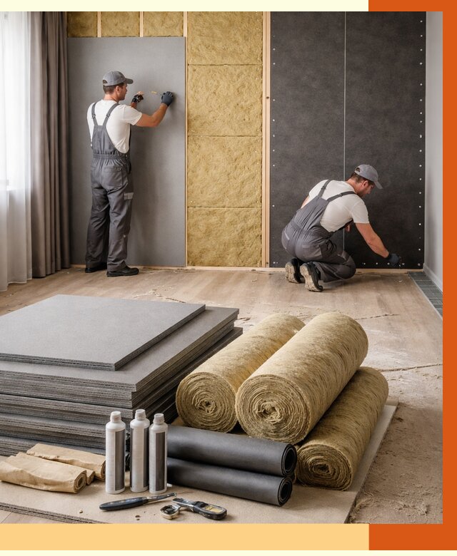 Шумоизоляция дома в Валуйках от 4790 руб/м2 — комплексная звукоизоляция под ключ | ТепломастерВли