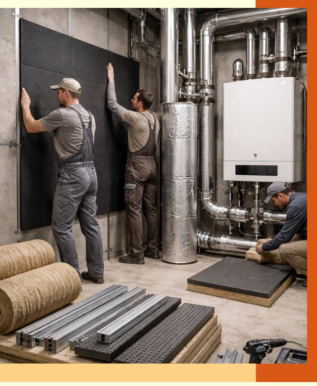 Шумоизоляция котельной в Валуйках от 6919 руб. под ключ | Профессиональная звукоизоляция — ТепломастерВли