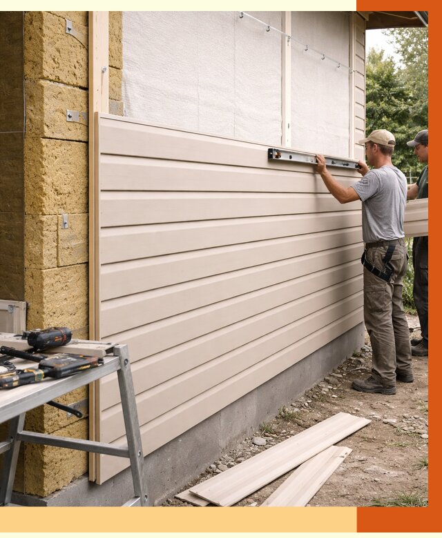 Монтаж сайдинга после утепления в Валуйках от 1969 руб. — обшивка и облицовка | ТепломастерВли