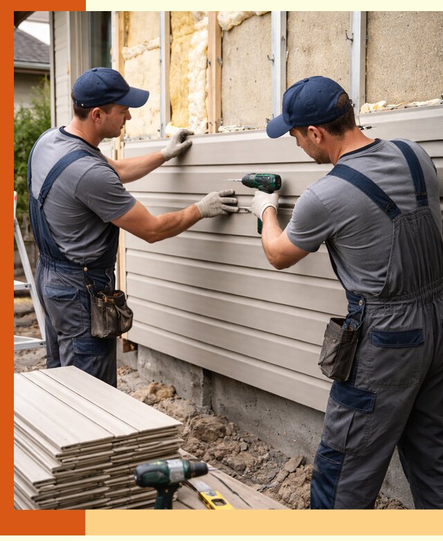 Монтаж сайдинга после утепления в Валуйках качественно и надежно